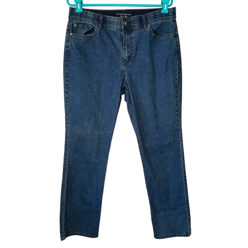 Gloria Vanderbilt Amanda Straight Leg Blue Jean Size 12